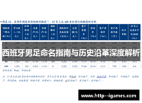 西班牙男足命名指南与历史沿革深度解析